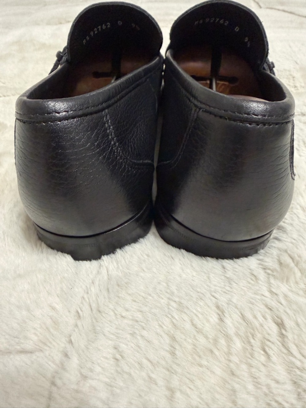 $950 Salvatore Ferragamo Gancini Bit Black Leather Ornament Loafers 9.5 10.5 - Picture 7 of 12